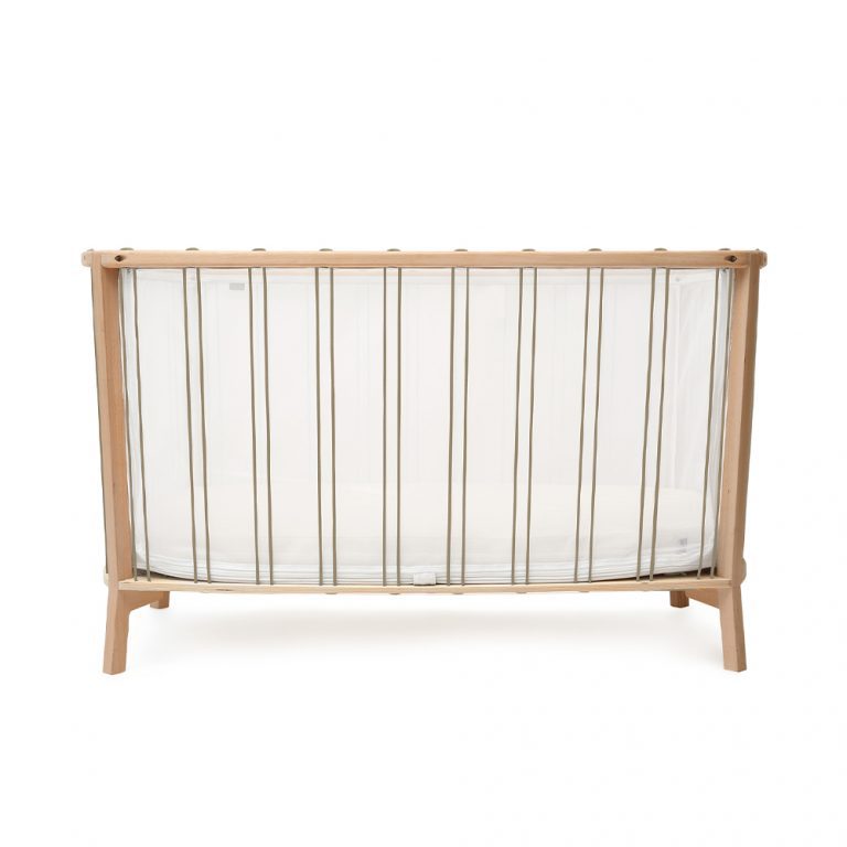CHARLIE CRANE - Lit KIMI 120 Avec Matelas Coco Naturel + Surmatelas + Lacets Hazelnut