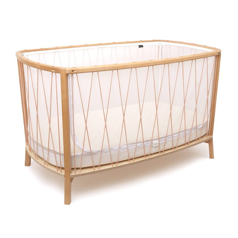 CHARLIE CRANE - Lit Kimi 120 Avec Matelas En Mousse + Surmatelas + Lacets Bois De Rose