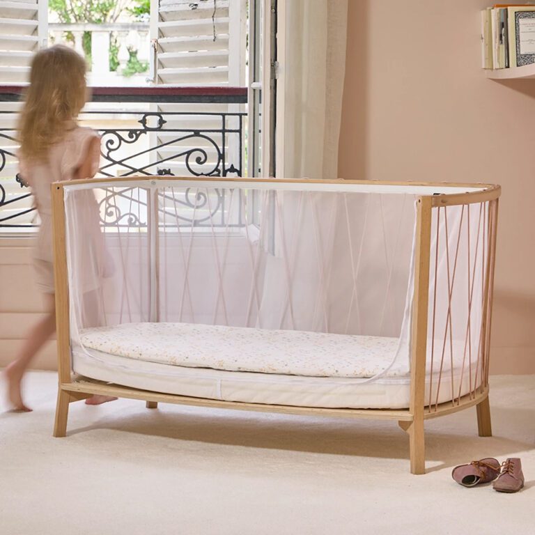 CHARLIE CRANE - Lit Kimi 120 Avec Matelas En Mousse + Surmatelas + Lacets Bois De Rose