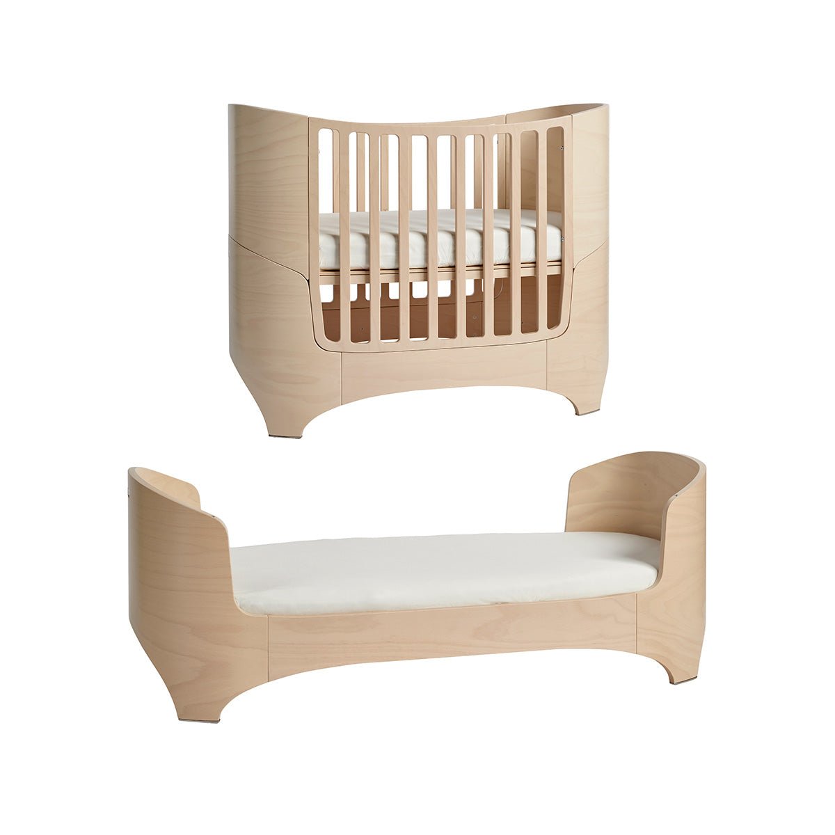 LEANDER - Lit Bébé - Junior Évolutif, Classic, Cérusé