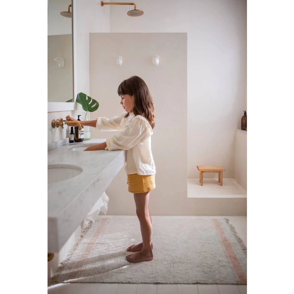 LORENA CANALS - Tapis Lavable Gastro Rose 90 X 130 cm
