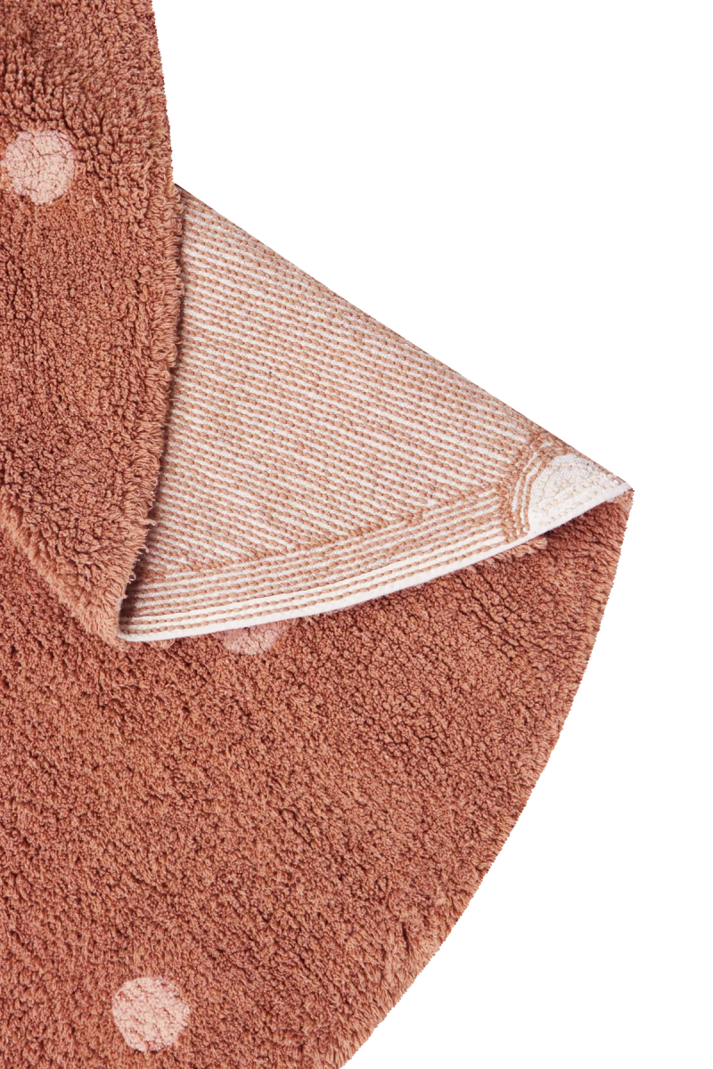 LORENA CANALS - Tapis Lavable Rond Dot Chestnut