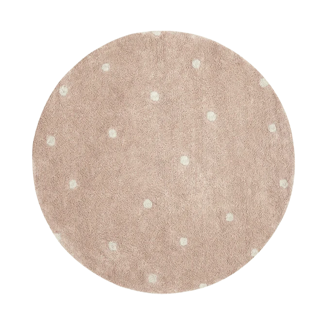 LORENA CANALS - Tapis Lavable Rond Dot Rose