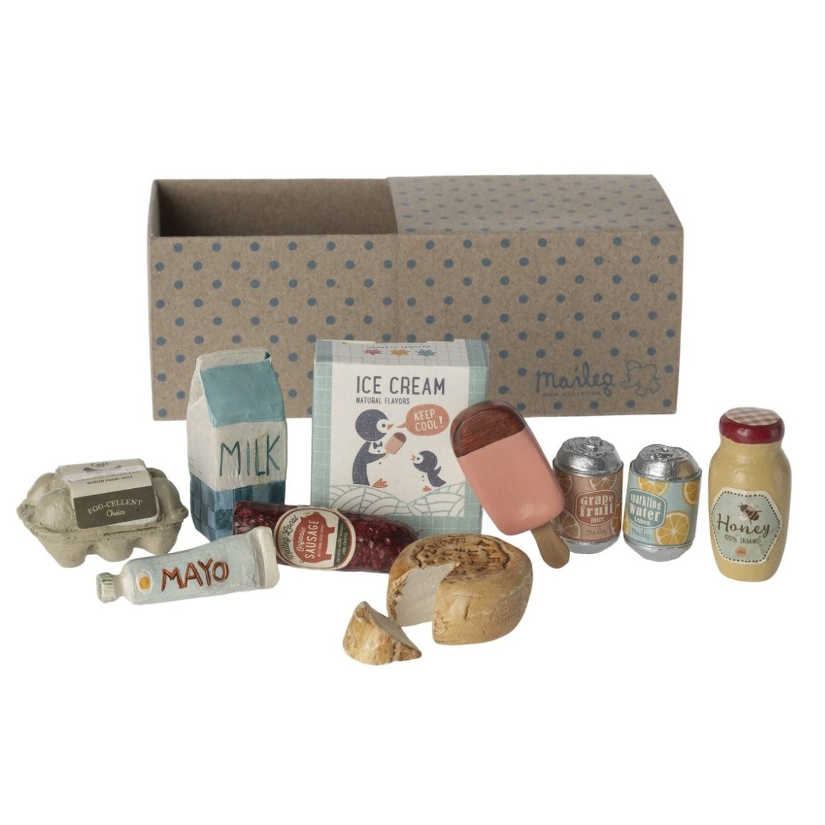 MAILEG - Boite Miniature - Retour De L'épicerie Pour Souris Maileg