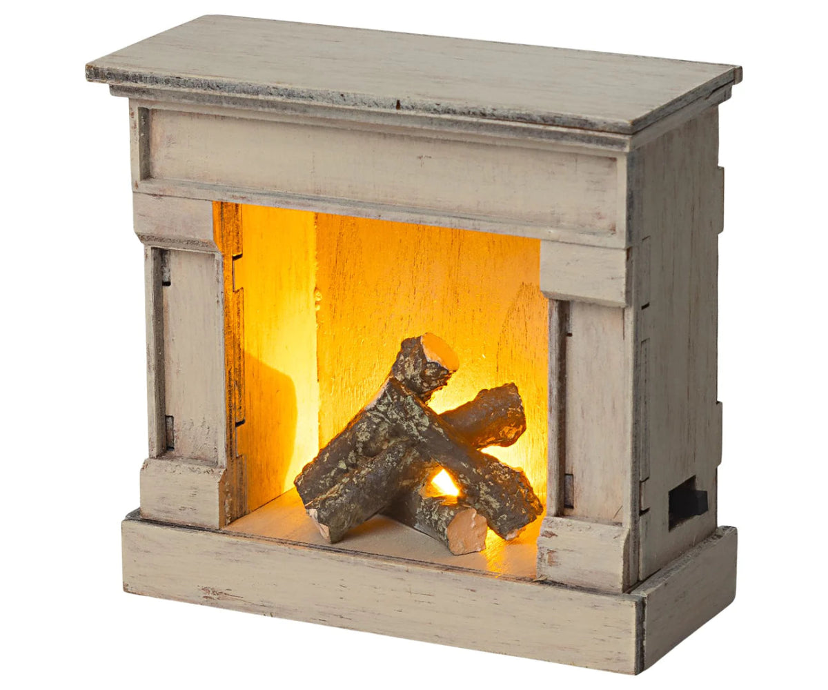 MAILEG - Cheminée Blanc Cassé Pour Souris Maileg