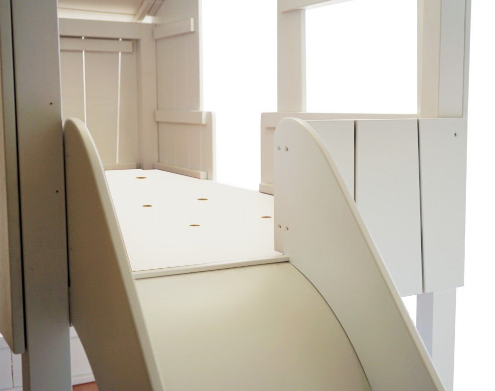 MATHY BY BOLS - Lit Cabane Simple 90 X 190cm & Toboggan Seul (MDF+SAPIN)