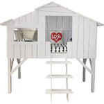 MATHY BY BOLS - Lit Cabane Simple 90 X 190 Cm (MDF+SAPIN)