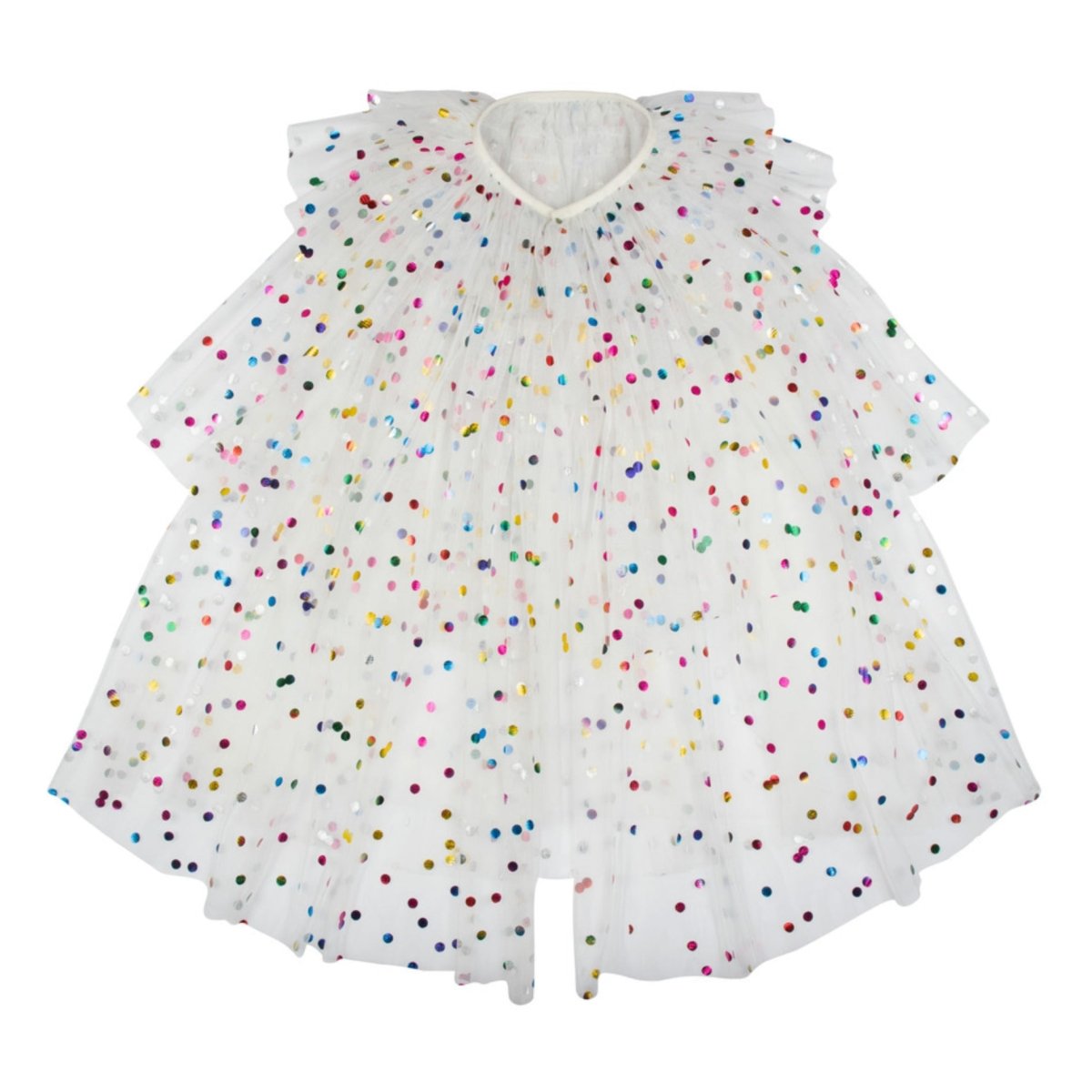 MERI MERI - Cape en Tulle à Pointillés Brillants & Couronne et Baguette