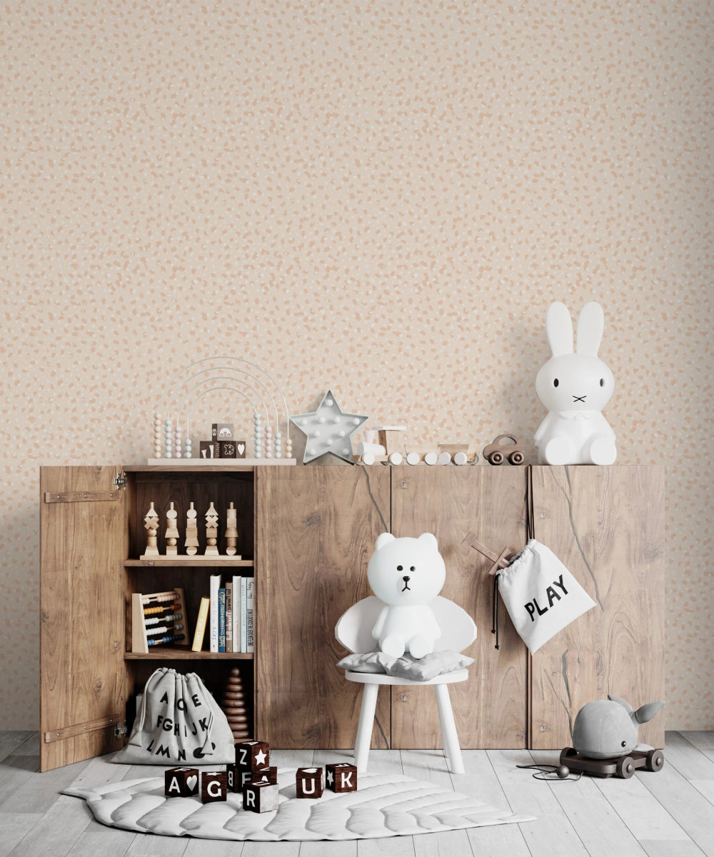 MUNKS & ME - Papier Peint Chambre Enfant à Motif Répété - Esmes - Argile