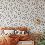 MUNKS & ME - Papier Peint Chambre Enfant à Motif Répété - Hallie Leopard - Charbon