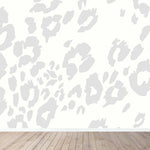 MUNKS & ME - Papier Peint Chambre Enfant à Motif Répété - Imprimé Léopard | Gris