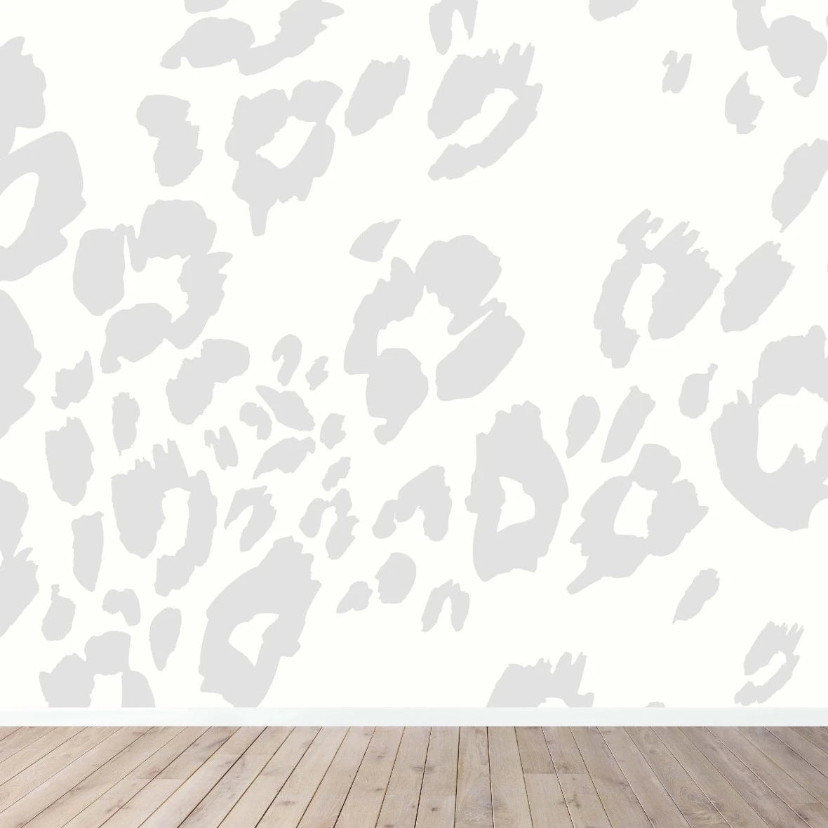 MUNKS & ME - Papier Peint Chambre Enfant à Motif Répété - Imprimé Léopard | Gris