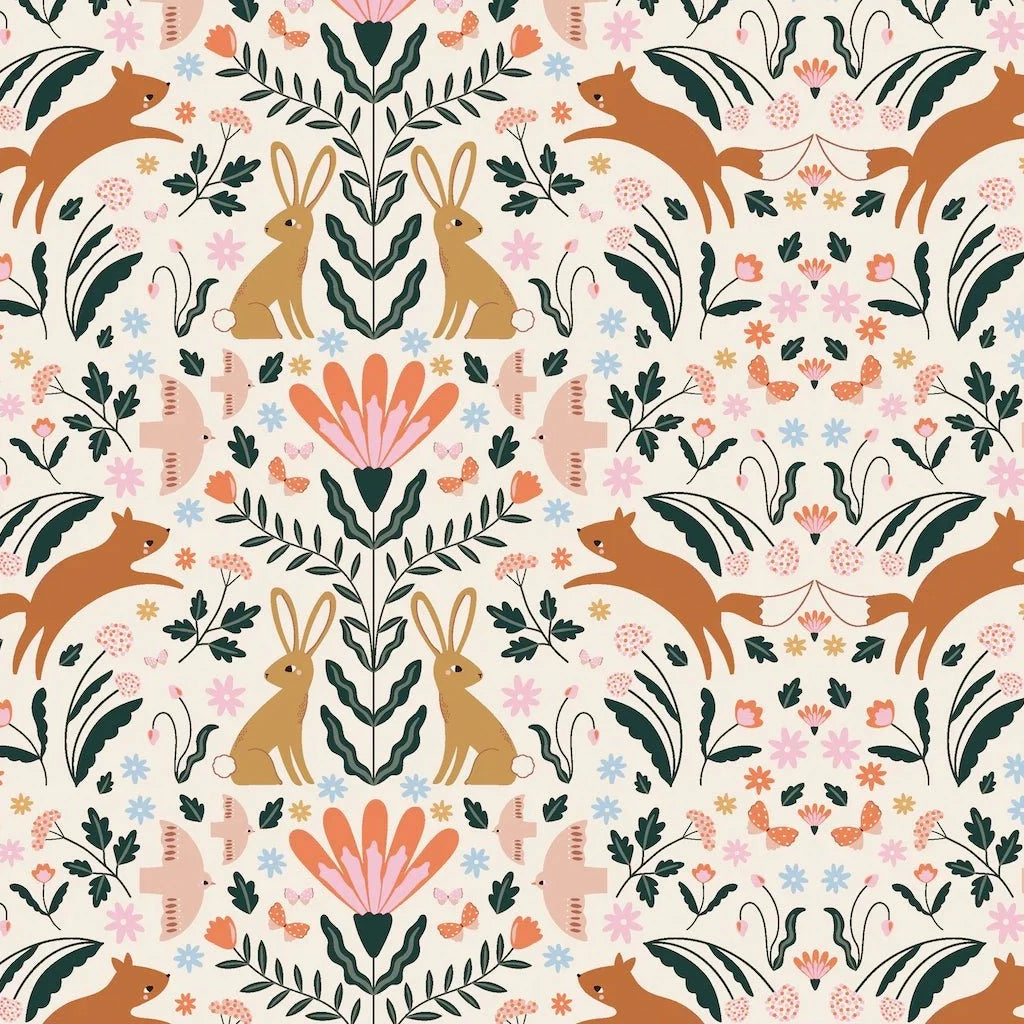 MUNKS & ME - Papier Peint Chambre Enfant à Motif Répété - Minnies Woodland