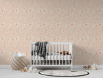 MUNKS & ME - Papier Peint Chambre Enfant à Motif Répété - Neutre