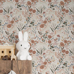 MUNKS & ME - Papier Peint Chambre Enfant à Motif Répété Unicorn Meadow - Crème