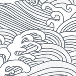 MUNKS & ME - Papier Peint Chambre Enfant à Motif Répété - Vagues