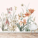 MUNKS & ME - Papier Peint Chambre Enfant Champ De Fleurs De Quinns