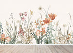 MUNKS & ME - Papier Peint Chambre Enfant Champ De Fleurs De Quinns