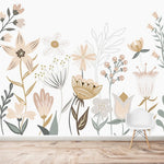 MUNKS & ME - Papier Peint Chambre Enfant Jardin Floral Millie