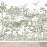 MUNKS & ME - Papier Peint Chambre Enfant Monde Des Dinosaures