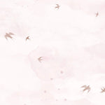 MUNKS & ME - Papier Peint Chambre Enfant Opales Ciel Oiseaux Rose
