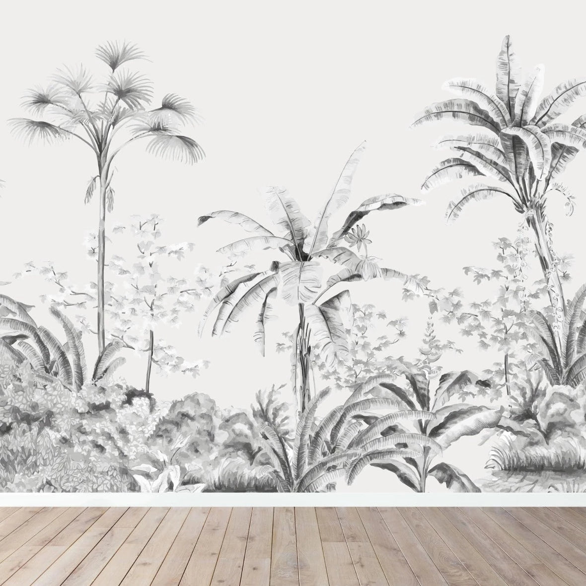 MUNKS & ME - Papier Peint Chambre Enfant Palmier Tropical De L'île