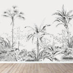 MUNKS & ME - Papier Peint Chambre Enfant Palmier Tropical De L'île