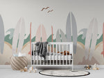 MUNKS & ME - Papier Peint Chambre Enfant Paradis Des Surfeurs