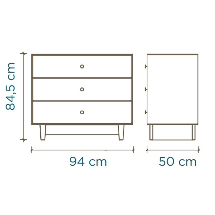 OEUF NYC - Commode Merlin 3 Tiroirs Sparrow - Bouleau