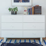 OEUF NYC - Commode Merlin 6 Tiroirs Rhea - Blanc