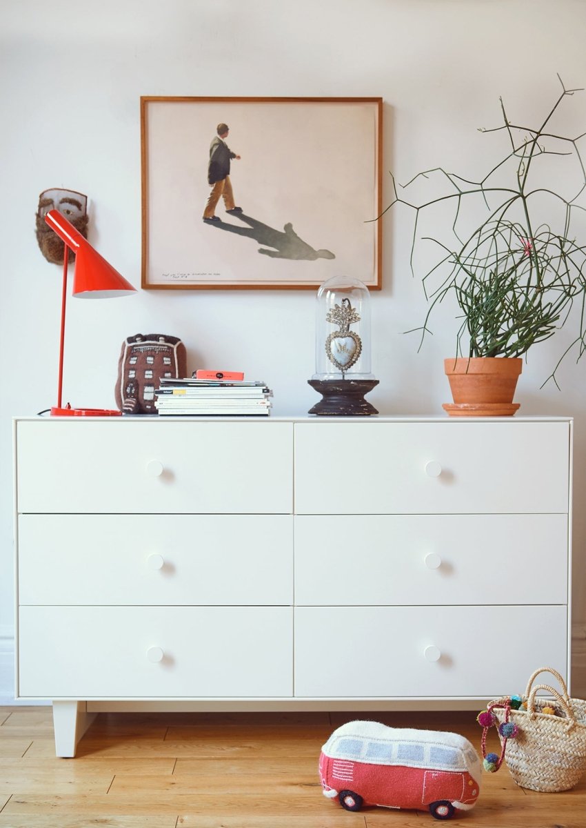 OEUF NYC - Commode Merlin 6 Tiroirs Rhea - Blanc