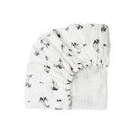 ROSE IN APRIL - Drap Housse Olivia Faon Ecru 60 x 120 cm