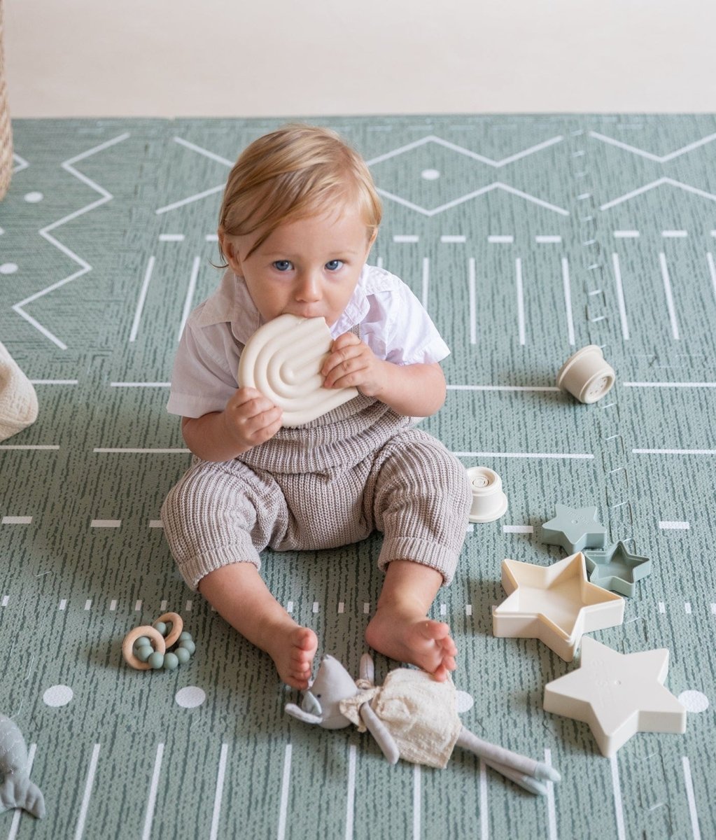 TODDLEKIND - Tapis de Jeu Bébé - Berbère - Moss