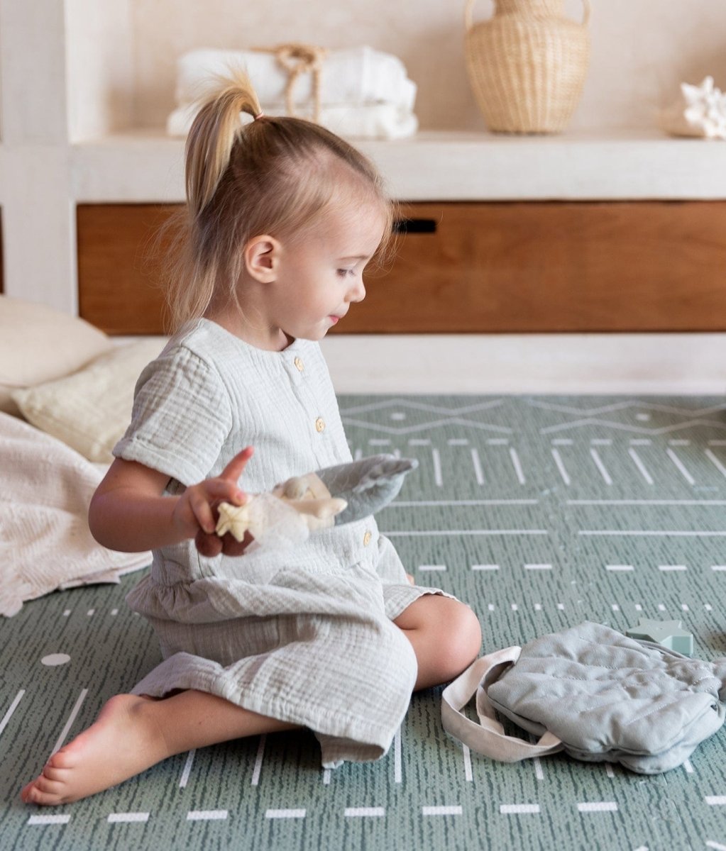 TODDLEKIND - Tapis de Jeu Bébé - Berbère - Moss