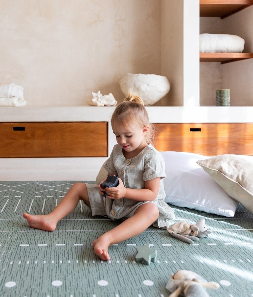 TODDLEKIND - Tapis de Jeu Bébé - Berbère - Moss