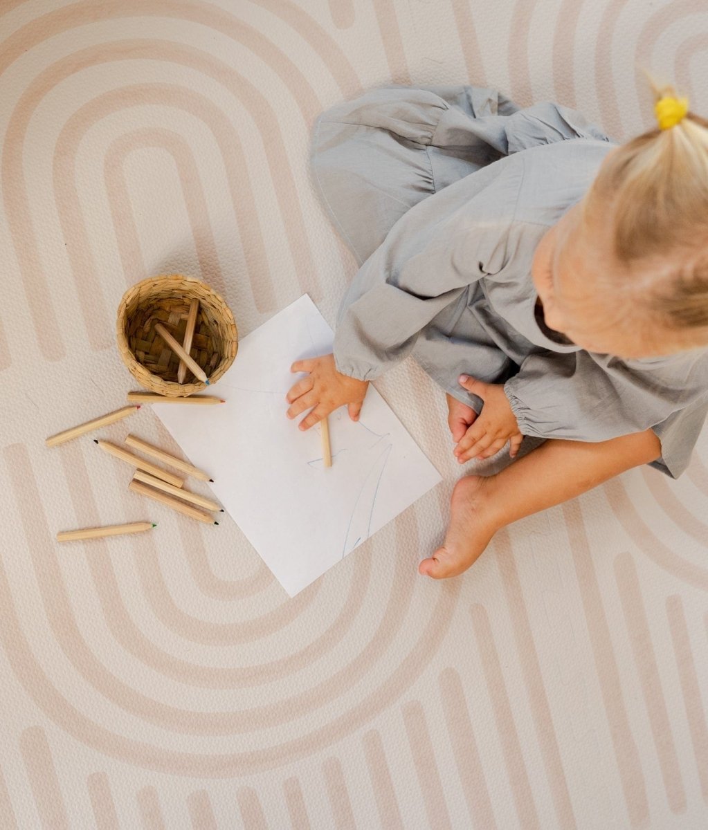 TODDLEKIND - Tapis de Jeu Bébé - Linear Linen