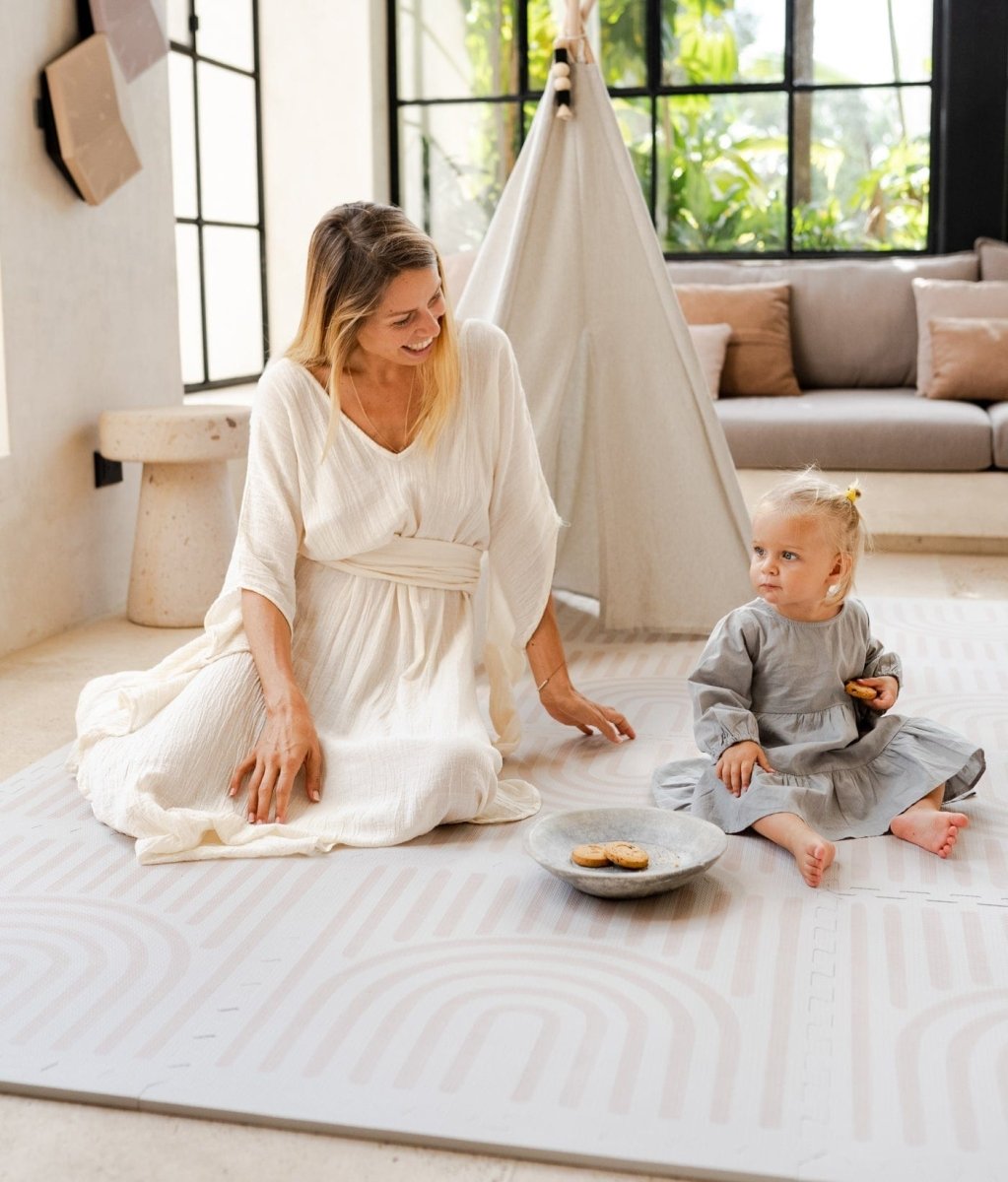 TODDLEKIND - Tapis de Jeu Bébé - Linear Linen