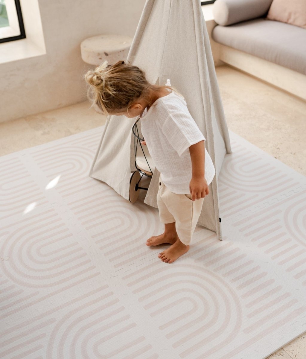 TODDLEKIND - Tapis de Jeu Bébé - Linear Linen