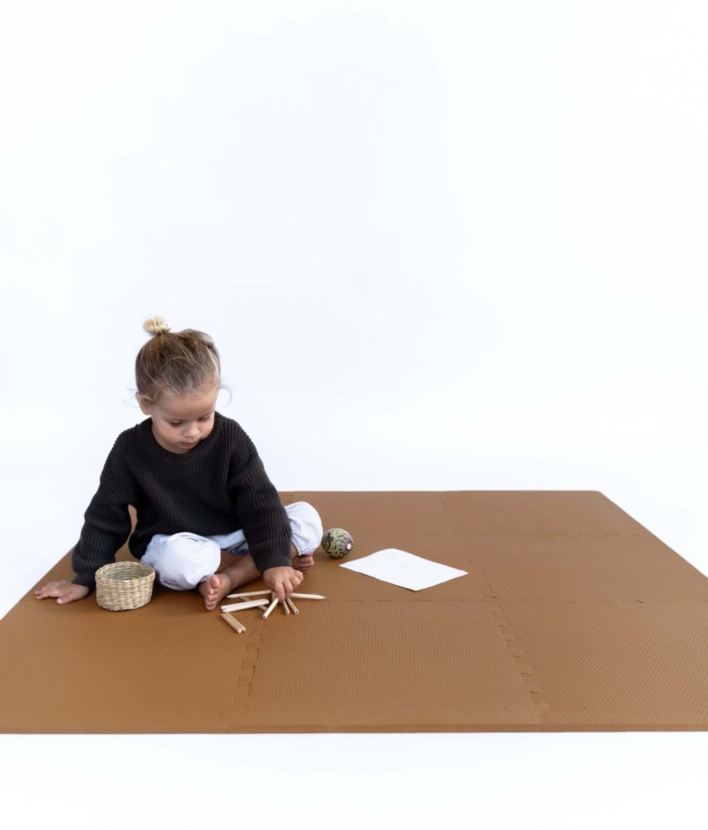 TODDLEKIND - Tapis de Jeu Bébé Puzzle Classique - Camel