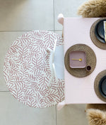 TODDLEKIND - Tapis Protège Sol Rond SPLAT MAT | Ocean Leaves - Sea Shell