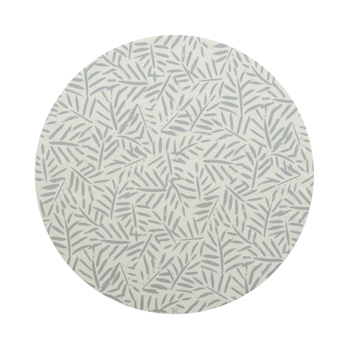TODDLEKIND - Tapis Protège Sol Rond SPLAT MAT | Ocean Leaves - Stone