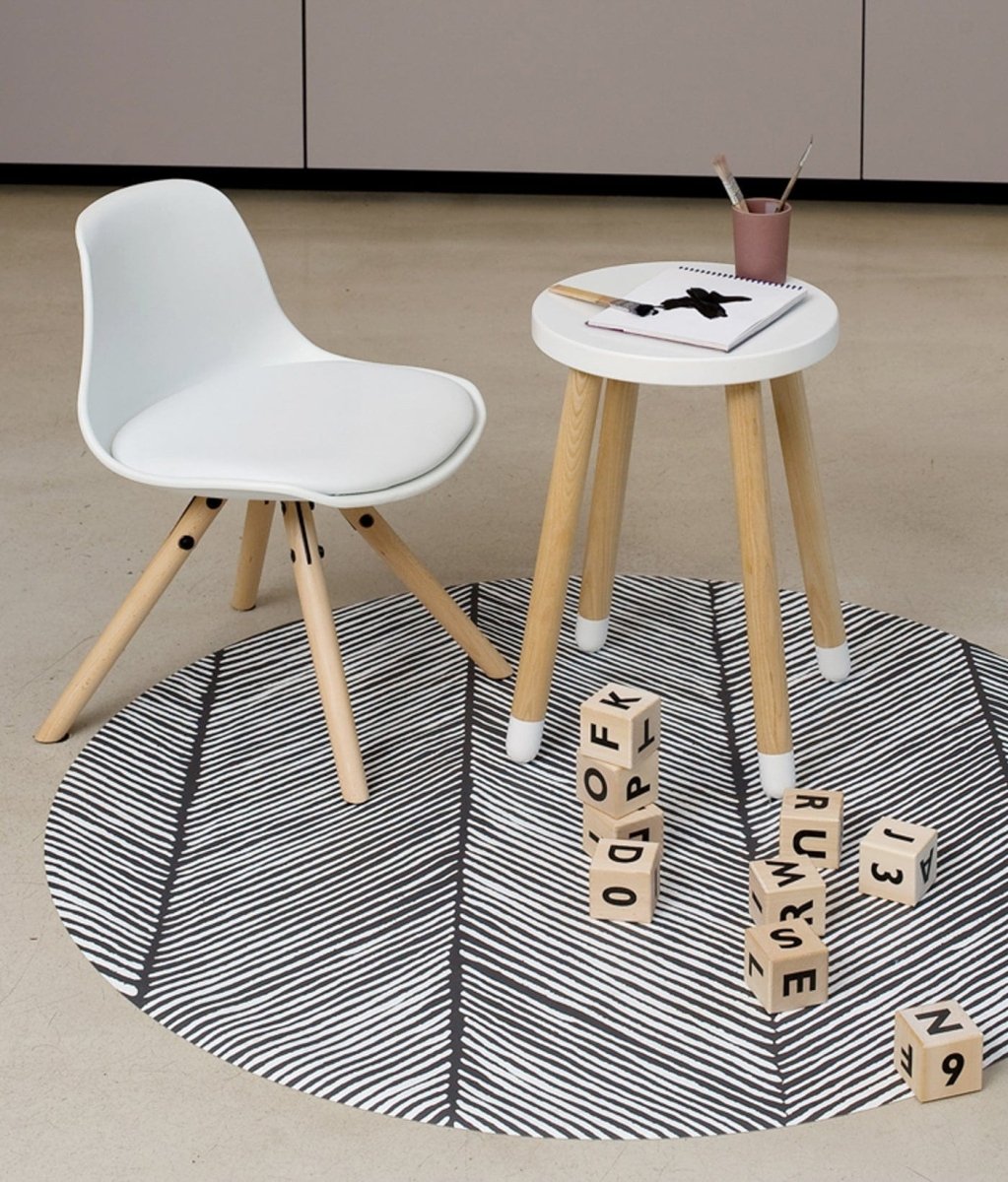 TODDLEKIND - Tapis Protège Sol Rond SPLAT MAT | Sandy Lines - Anchor