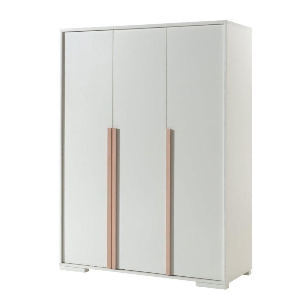 VIPACK - Armoire 3 Portes LONDON Blanc