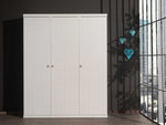 VIPACK - Armoire Robin à 3 Portes Blanc