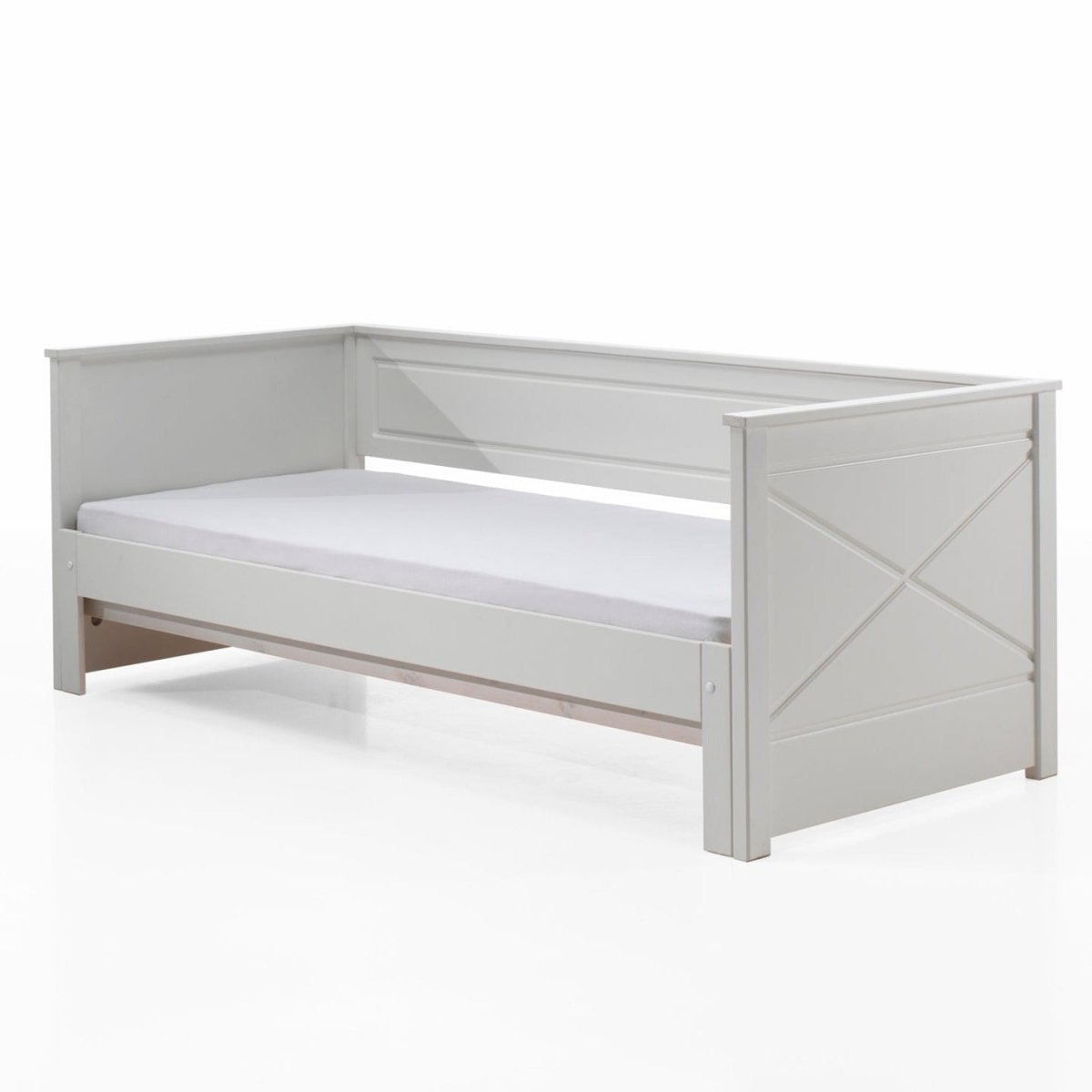 VIPACK - Lit Amouvable (93) 90 X 200 cm PINO / SCOTT Blanc
