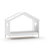 VIPACK - Lit Cabane AMORI Avec Lit Gigogne & Barriere de Lit 90x200cm