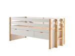 VIPACK - Lit Capitaine(91) MARGRIT 90 X 200 Cm Blanc