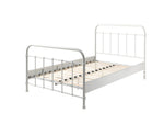 VIPACK - Lit NEW YORK 120 X 200 Cm - Blanc