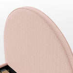 VIPACK - Lit Lune 90 X 200 Cm Rose Boucle