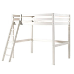 VIPACK - Lit Mezzanine 140 x 200 cm PINO Blanc